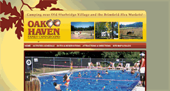 Desktop Screenshot of oakhavencampground.com